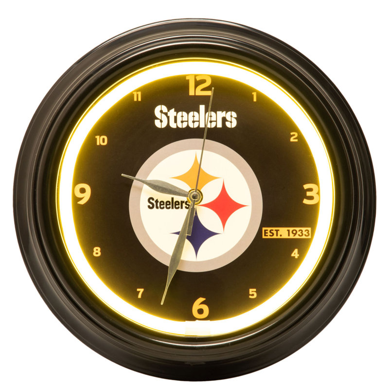 Forever Collectibles Pittsburgh Steelers NFL LED 10" Wall Clock Wayfair.ca